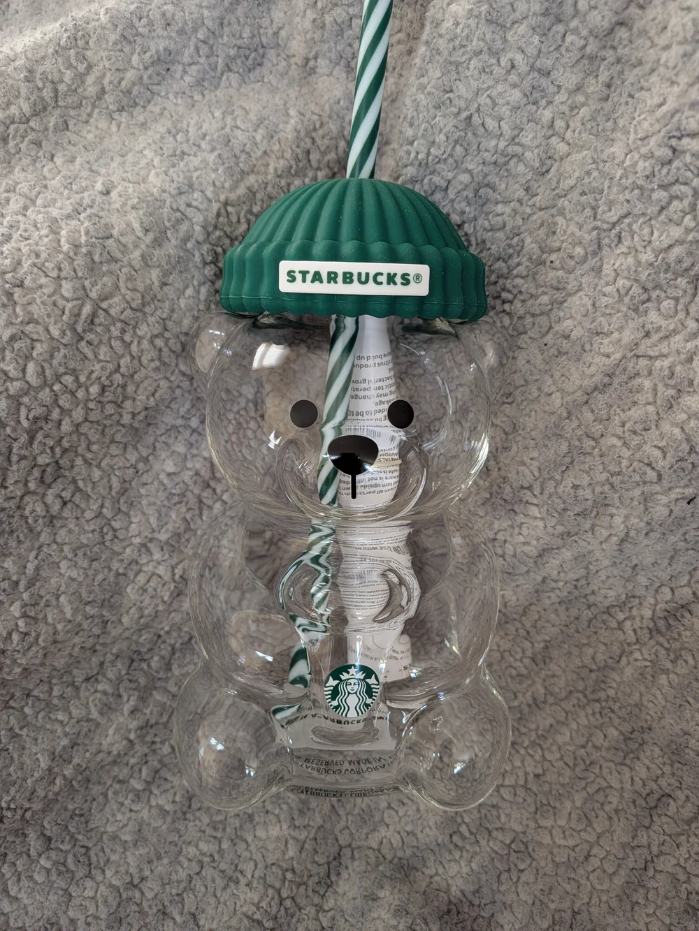 Starbucks Asia AUTHENTIC Bear Glass BNWT